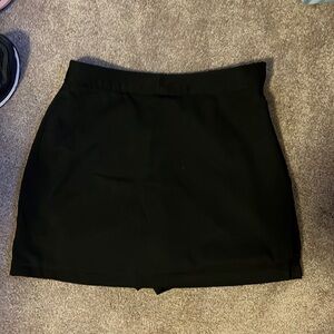 ashworth black mini skort